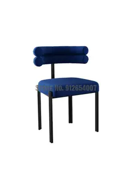 Легкий роскошный минималистский обеденный стул, Современный минималистский стул для кафе, металлический минималистский Дизайнерский стул для дома