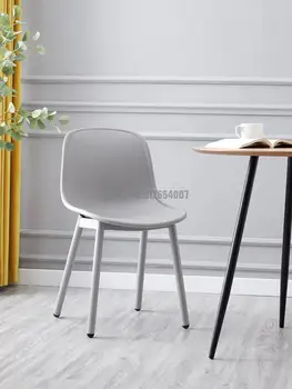 Nordic Home Chair Современный минималистичный обеденный стул Net Red Ins Табурет со спинкой для магазина чая с молоком, рабочий стул, кресло для отдыха