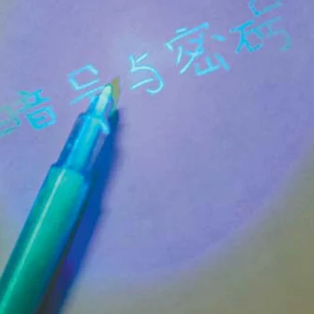 Ручка с невидимыми чернилами 4ШТ, забавная красочная ручка для граффити со скрытым словом, подходящая для художественных наскальных рисунков и пасхальных яиц