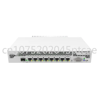 CCR1009-7G-1C-PC 7 гигабитных портов Ethernet, 1 комбинированный порт (SFP или Gigabit Ethernet), 9 ядер процессора x 1 ГГц, 1 ГБ оперативной памяти