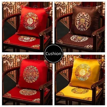 Летняя охлаждающая подушка для стула в китайском стиле, диван, ротанговый стул, чайный столик и коврик для подноса, слой губки 50D