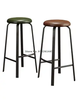 Nordic ins чистый красный барный стул, бытовой барный стул, современный простой высокий стул, барный стул с подсветкой, роскошный барный стул