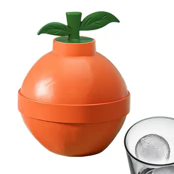 Форма для кубиков льда в форме сферы Оранжевой формы Форма для сферы льда Легко снимаемая силиконовая сферическая форма для самостоятельного охлаждения коктейлей Кофе Чая