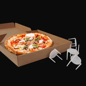100шт Подставка для пиццы Белая Пластиковая Подставка для крепления штатива Держатель коробки для пиццы Кухонные Принадлежности для выпечки