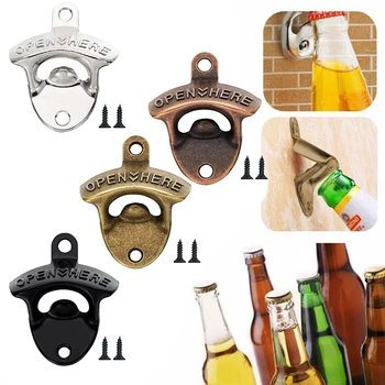 Винтажный Настенный инструмент для открывания бутылок вина и пива, Брелок для ключей, Барная кухня для питья