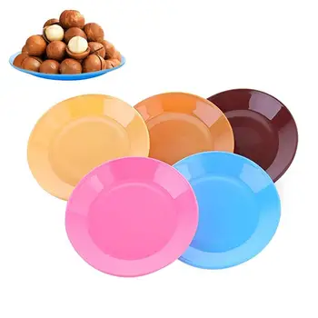 Многоразовые тарелки для еды 5 шт. Небьющиеся тарелки для фруктов Кухонные принадлежности для закусок Фрукты Овощи Многоцелевые тарелки для варенья