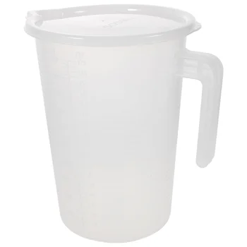 Пластиковый мерный кувшин с крышкой, мерный кувшин для молока, мерный стакан большой емкости