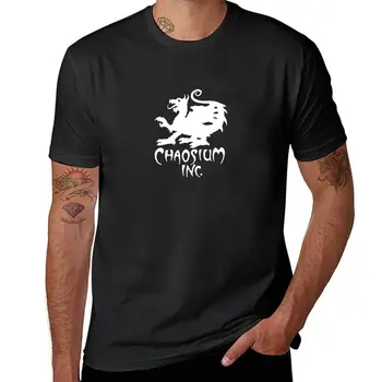 Официальный Chaosium Inc. Футболки с логотипом (белые), футболки с графическим рисунком, летние футболки с короткими рукавами fruit of the loom, мужские футболки