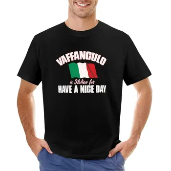 Vaffanculo Приятного дня - Забавная итальянская футболка, эстетичная одежда, топы, футболки для тяжеловесов, мужские футболки