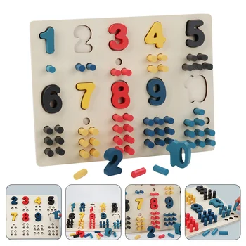 Игрушка для подбора чисел, развивающая математика, детская игрушка для счета, обучающие арифметике Игрушки для детей раннего возраста, цветные инструменты для детского сада