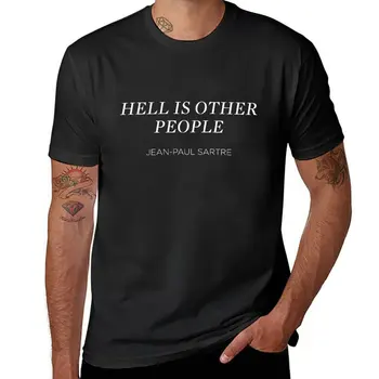 Новая футболка Hell Is Other People, корейская модная футболка на заказ, одежда для хиппи, мужские графические футболки в стиле хип-хоп