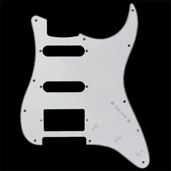 11 Отверстий 3-Слойная Накладка для гитары SSH с царапинами Для Электрогитар в стиле Strat SQ 11 Отверстий Для крепежных винтов Для стандартной модели