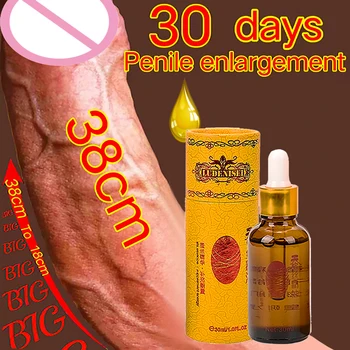 30 МЛ масла для увеличения мужского пениса Секс-принадлежности для большого члена, повышающие мужскую потенцию, стойкая загущающая смазка для роста