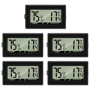 Термометр-гигрометр ЖК-цифровой термогигрометр для помещений, измеритель влажности для офиса, детской, гостиной, аквариума