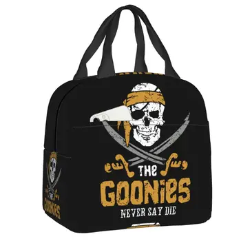 Сумка для ланча The Goonies, женская сумка-холодильник, термоизолированный ланч-бокс Jolly Roger Pirates Skull для детей, сумки для еды для школьников