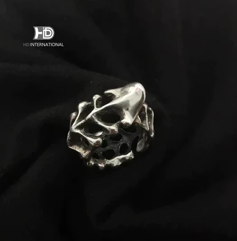 Серебряное кольцо Spine 925 пробы, кольцо из стерлингового серебра keel spine, подарок ручной работы, персонализированное кольцо на заказ