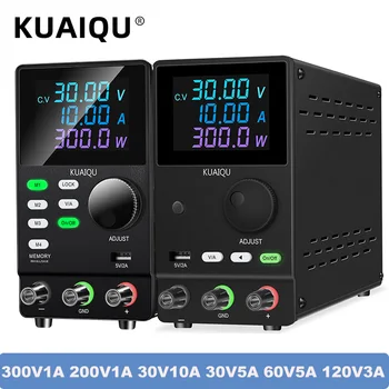 Лабораторный источник питания KUAIQU С регулируемым напряжением 300 В 200 В 1A, стабилизатор тока с регулируемым напряжением 30 В 10A / 5A Для зарядки аккумуляторов