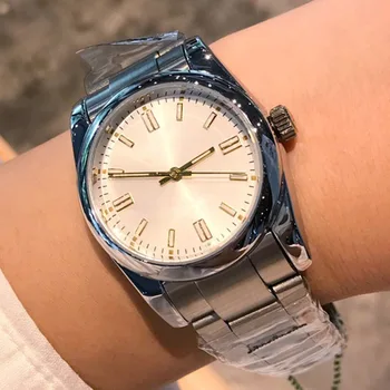 Высококачественные женские часы с серебряным диском R-D27 на точном стальном ремешке, простые и сдержанные, демонстрирующие чарующий шарм