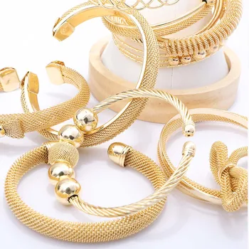 Нигерийский женский браслет с бесплатной доставкой, полый бантик золотого цвета, дизайн линии из бисера, свадебные аксессуары, подарки для вечеринок
