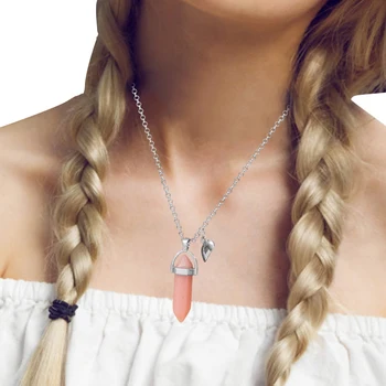 Подходящие ожерелья в виде сердечек, ожерелье с держателем из настоящего хрусталя, идеальный подарок для женщин и девочек