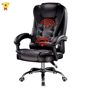 Новые продукты компьютерное кресло boss из искусственной кожи, офисное домашнее поворотное массажное кресло, подъемное регулируемое кресло с подставкой для ног