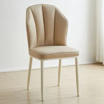 Современные роскошные Обеденные стулья в скандинавском стиле, Игровой Дизайнерский Трон, Металлические кресла, Эргономичная мебель Sillas Comedores YR50DC