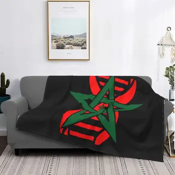 Марокканский флаг - это в моей ДНК, Марокканские фланелевые одеяла, потрясающие пледы для домашнего гостиничного дивана, коврик размером 200x150 см