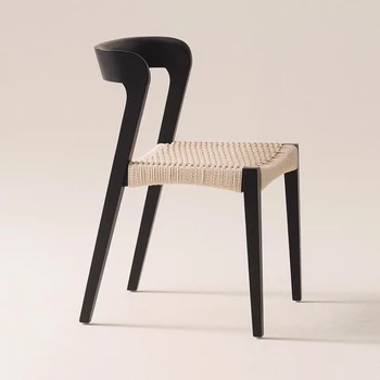 Обеденные стулья в скандинавском стиле из ротанга, Дизайнерские Деревянные обеденные стулья для дома, Итальянская оригинальность, мебель для салонов отеля Muebles Hogar QF50DC