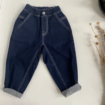 Популярные осенне-зимние джинсы Jenny & Dave 2022, новые универсальные японские джинсы унисекс с открытой резьбой для мальчиков и девочек - в наличии для мальчиков