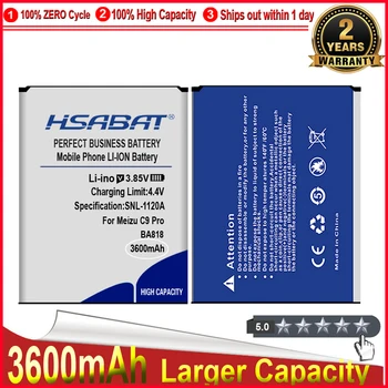 Аккумулятор HSABAT 0 циклов 3600 мАч BA818 для Meizu c9 pro C9Pro Высококачественный аккумулятор для замены мобильного телефона