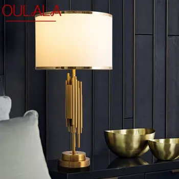 Современная настольная лампа OULALA LED Винтажные Простые Креативные роскошные прикроватные настольные лампы для домашнего декора гостиной спальни