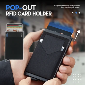 Новая RFID-противоугонная антимагнитная металлическая сумка для кредитных карт, умная алюминиевая коробка для деловых мужских карточек, которую легко носить с собой, мужской кошелек