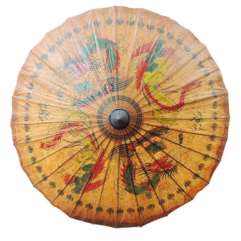 Китайское Платье Из Промасленной Бумаги Классической Ручной Росписи, Ветрозащитный Зонтик Из Промасленной Бумаги Qipao для Дам