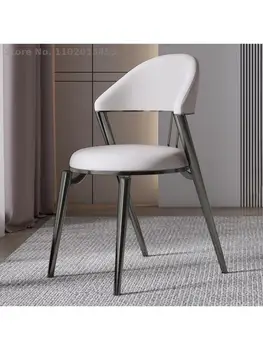 Обеденный стул домашний Итальянский минималистичный табурет для макияжа современный минималистичный досуг ins чистая красная высококачественная легкая роскошная маленькая квартира