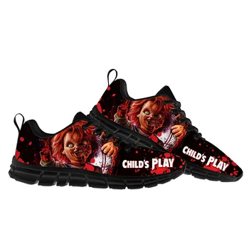 Детская спортивная обувь Chucky из фильма ужасов, Мужская Женская Обувь для подростков, Детские кроссовки, пара повседневных кроссовок, Обувь на заказ