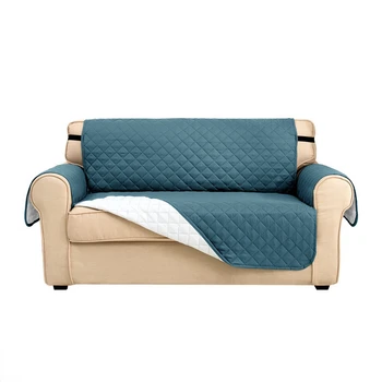 Однотонное полотенце для дивана с бинтами-боттонами, цельный чехол для мебели в гостиной, защитный чехол для дивана, комплект для диванов