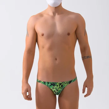 H79 новые летние обтягивающие сексуальные зеленые мужские купальники-стринги с низкой талией, плавательные трусы, бикини, мужские купальники, горячие гей-плавательные мужские пляжные шорты