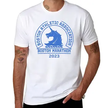 Футболка Boston Marathon 2023, короткая забавная футболка, летний топ мужской одежды