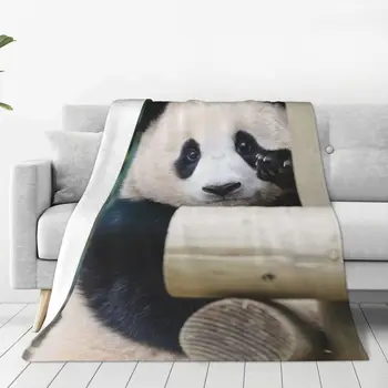 Одеяло для животных Fubao Panda Fu Bao, супер теплые всесезонные комфортные пледы для роскошных постельных принадлежностей, путешествий, кемпинга